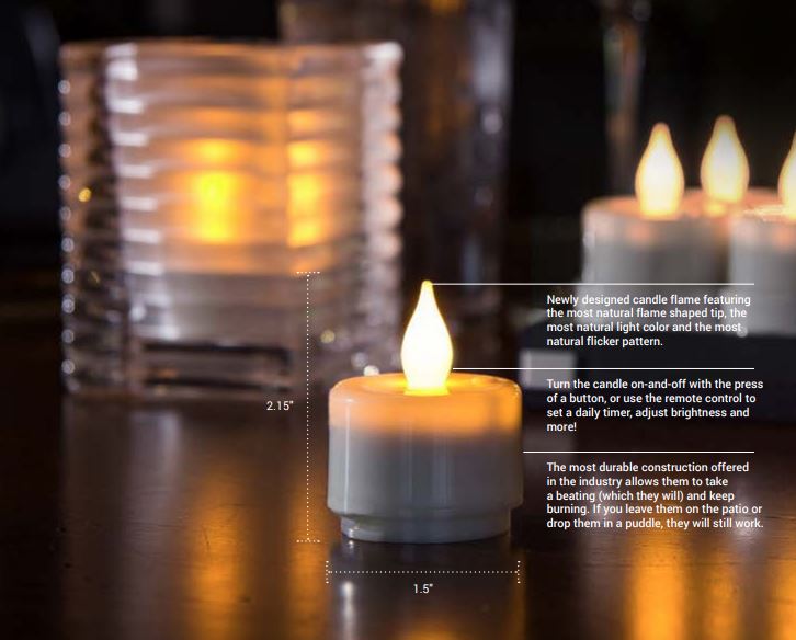 Premium Flameless LED Candles - Natural Lux Series Starter Set with Remote & Timer, Perfect for Home Decor, Weddings, and Relaxation