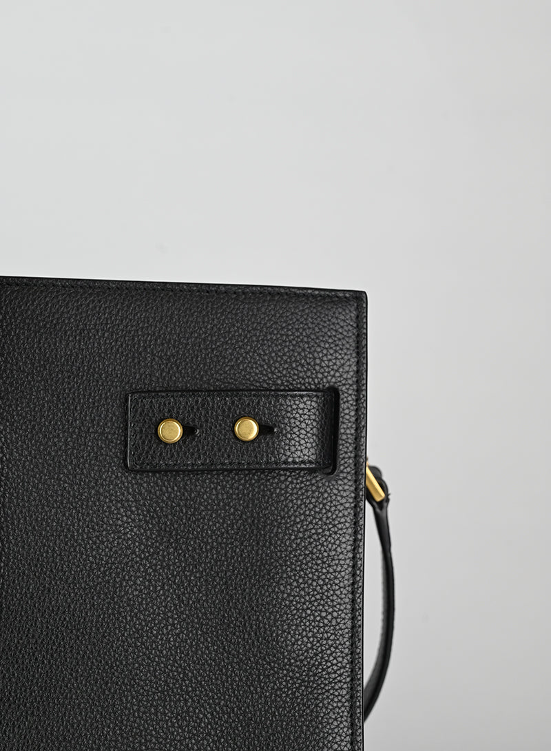 Saint Laurent Sac du Jour Large Black Leather Tote Bag for Women - Luxury Designer Handbag for Work, Travel & Everyday Use