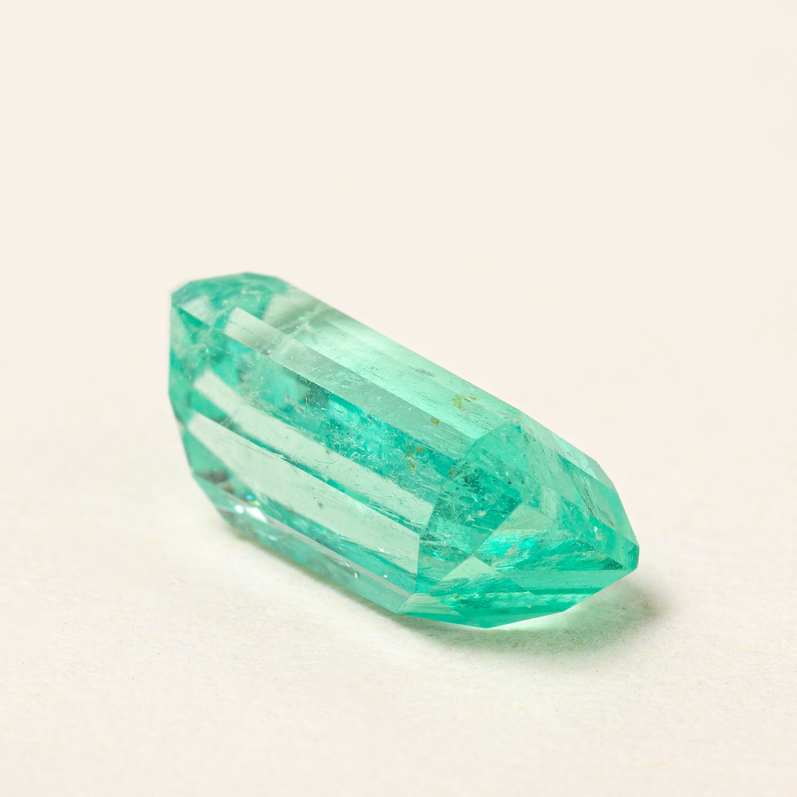 1.24ct Rectangular Step Cut Loose Emerald Gemstone for Jewelry Making - Engagement Rings, Pendants & Earrings | Natural Green Emerald Stone for DIY Crafting