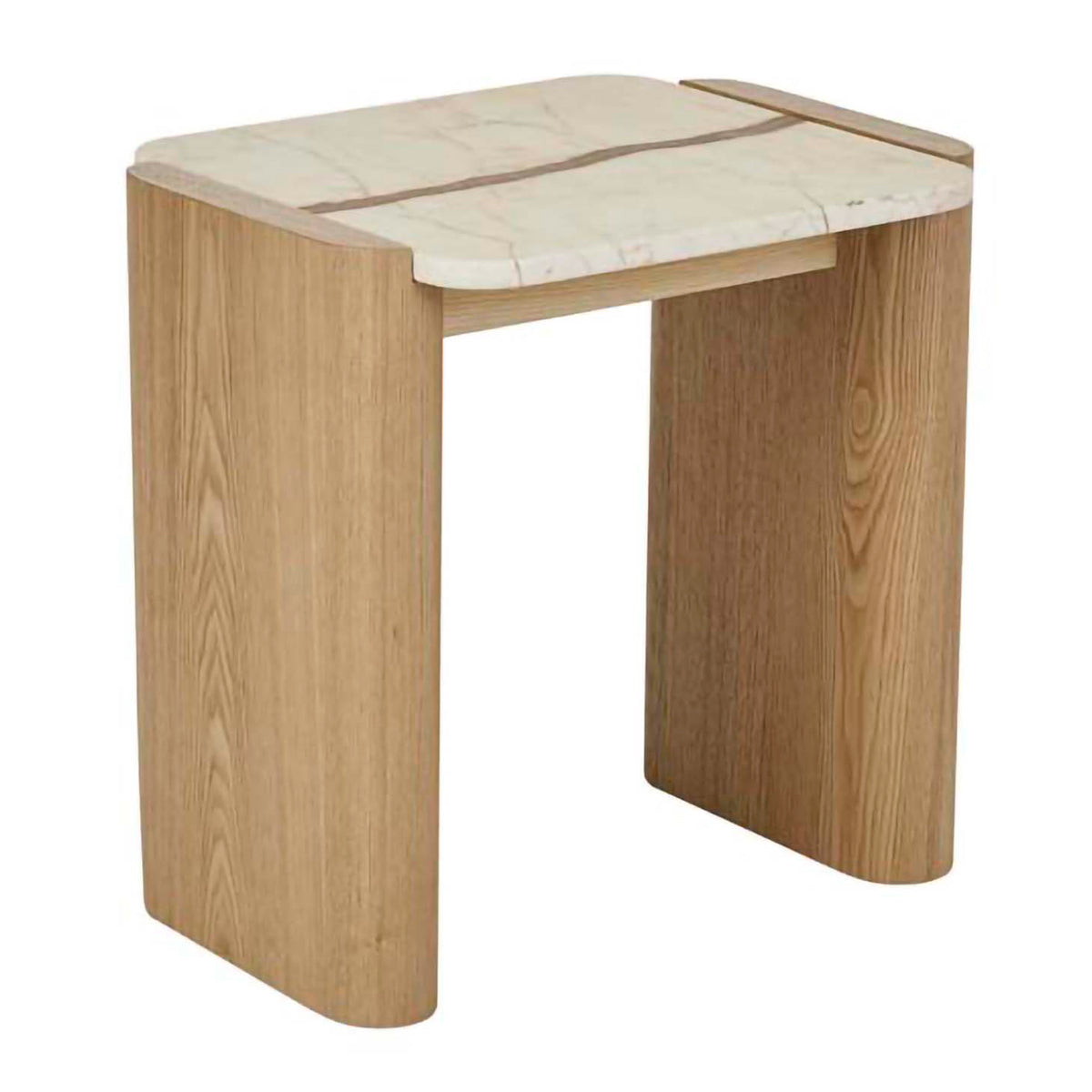 Floyd Marble Side Table - Modern Round Accent Table for Living Room, Bedroom, or Office - Durable & Stylish Home Decor Furniture