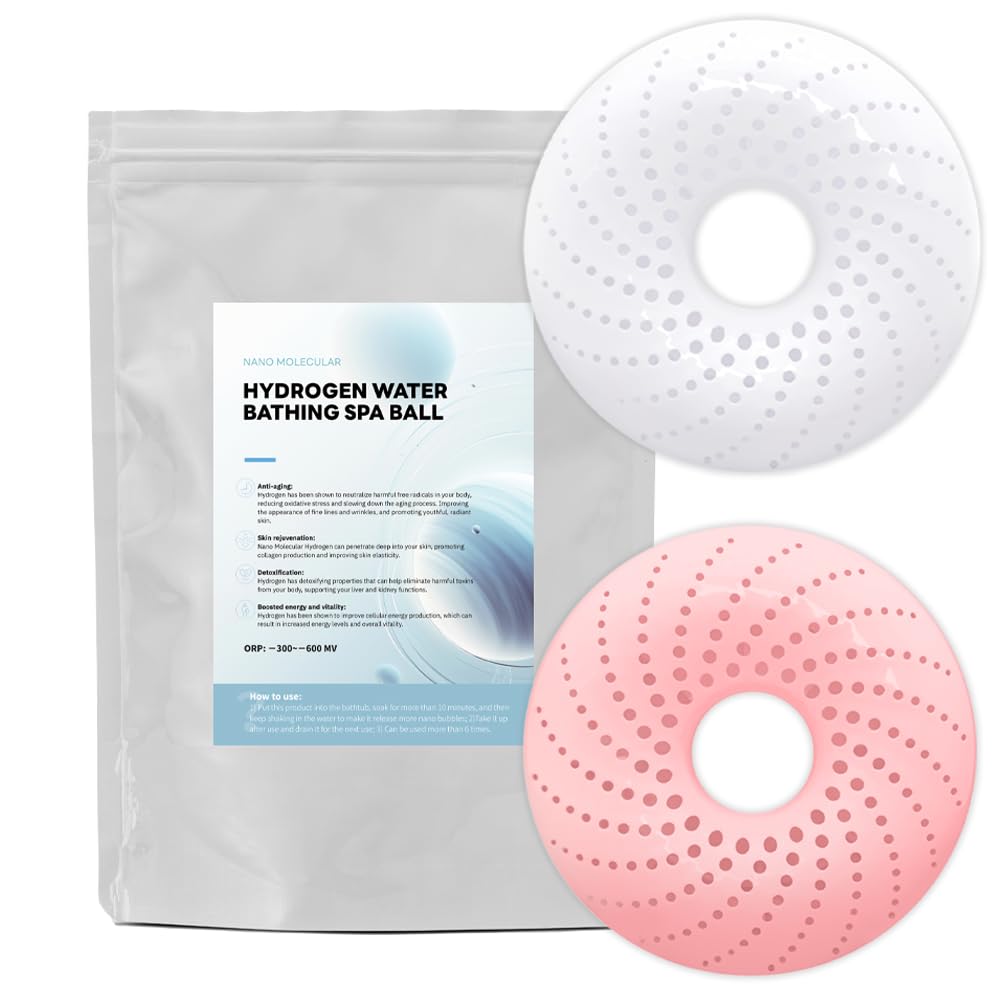 Hydrogen Water Bath Bombs Set - H2 Bath Tablets for Spa & Foot Bath | Beauty & Relaxation Hydrogen Bath Kit with Molecule Generator | Perfect for Home Spa, Relaxation Therapy & Self-Care