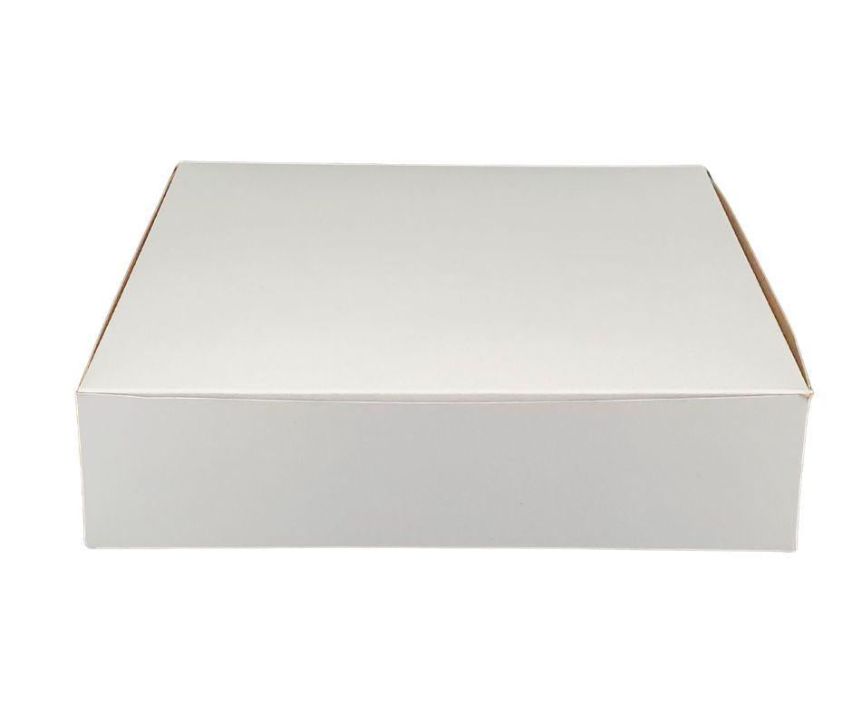 EB White Cake Boxes 10x10x2.5 Inch - Premium Bakery Packaging for Cupcakes, Pastries & Desserts - Perfect for Weddings, Birthdays & Special Events