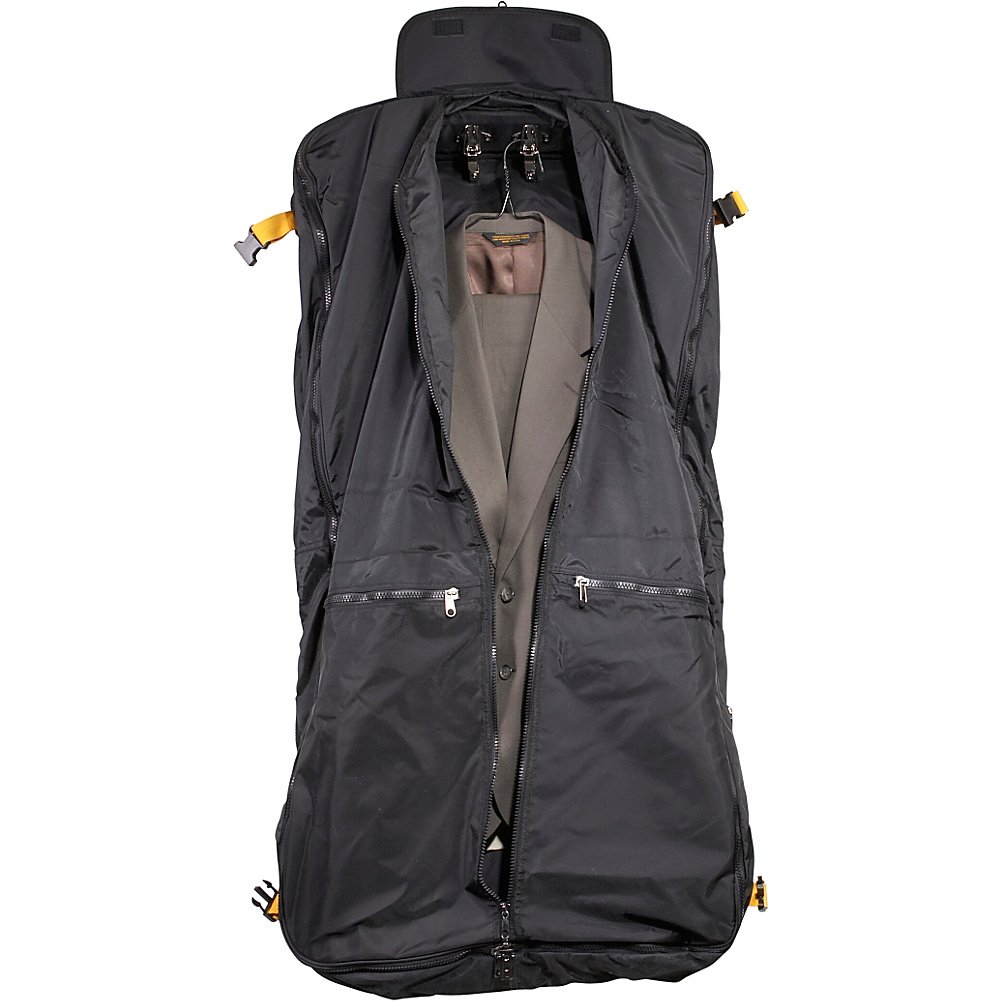 A.Saks Expandable Deluxe Garment Bag for Travel - Carry On Suitcase Organizer with Hanging Hook, Perfect for Business Trips, Weddings & Vacations