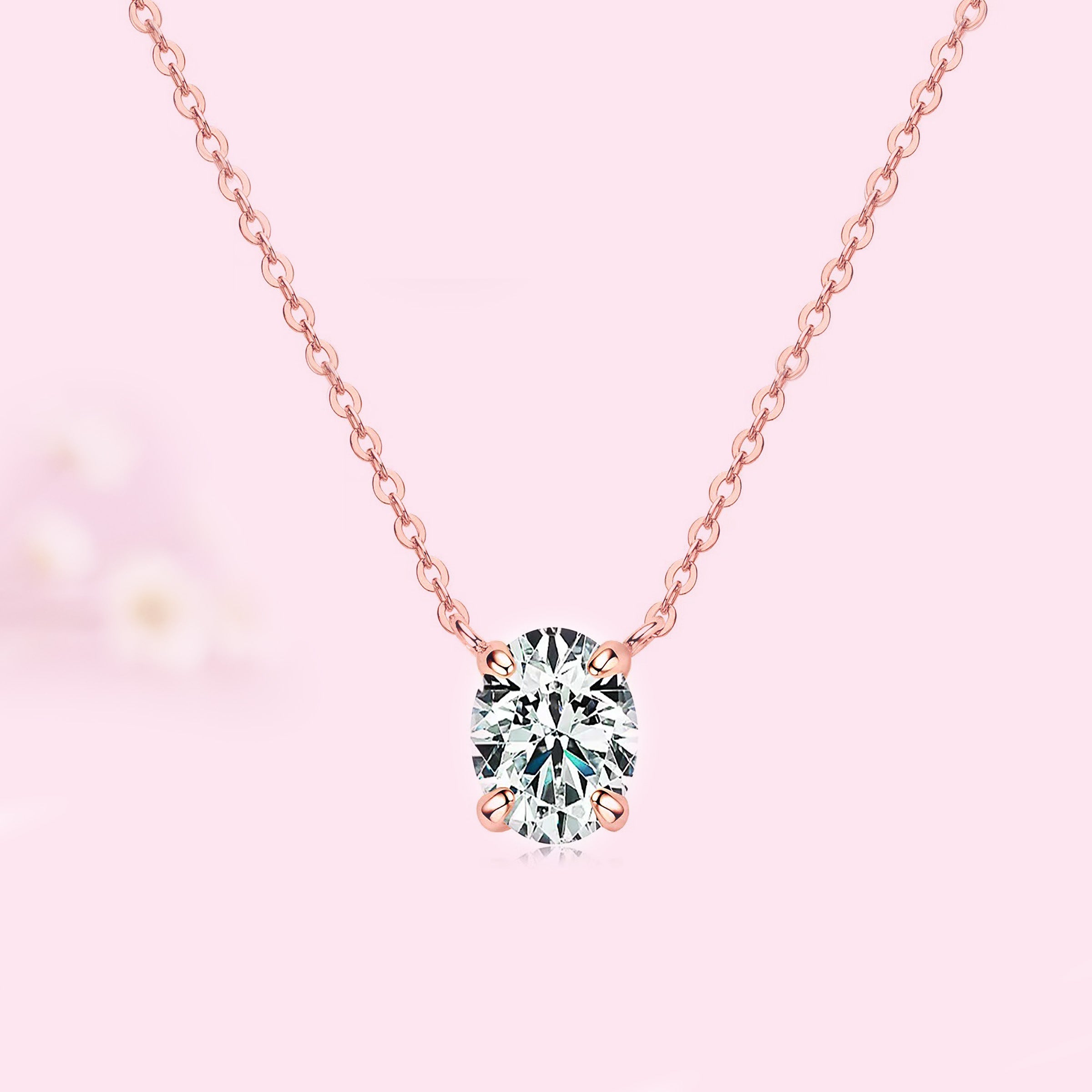 Starlight Whisper: Oval Cut Moissanite Memorial Ashes Necklace for Cremation Jewelry - Perfect for Keeping Loved Ones Close in Elegant Memorial Jewelry