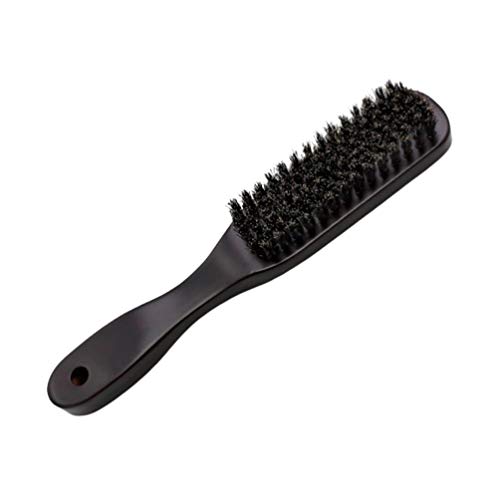 Healifty 1Pc Natural Bristle Hair Brush & Beard Comb - Wooden Handle Grooming Tool for Men's Facial Hair Care | Perfect for Beard Styling, Conditioning & Cleaning at Home or Travel