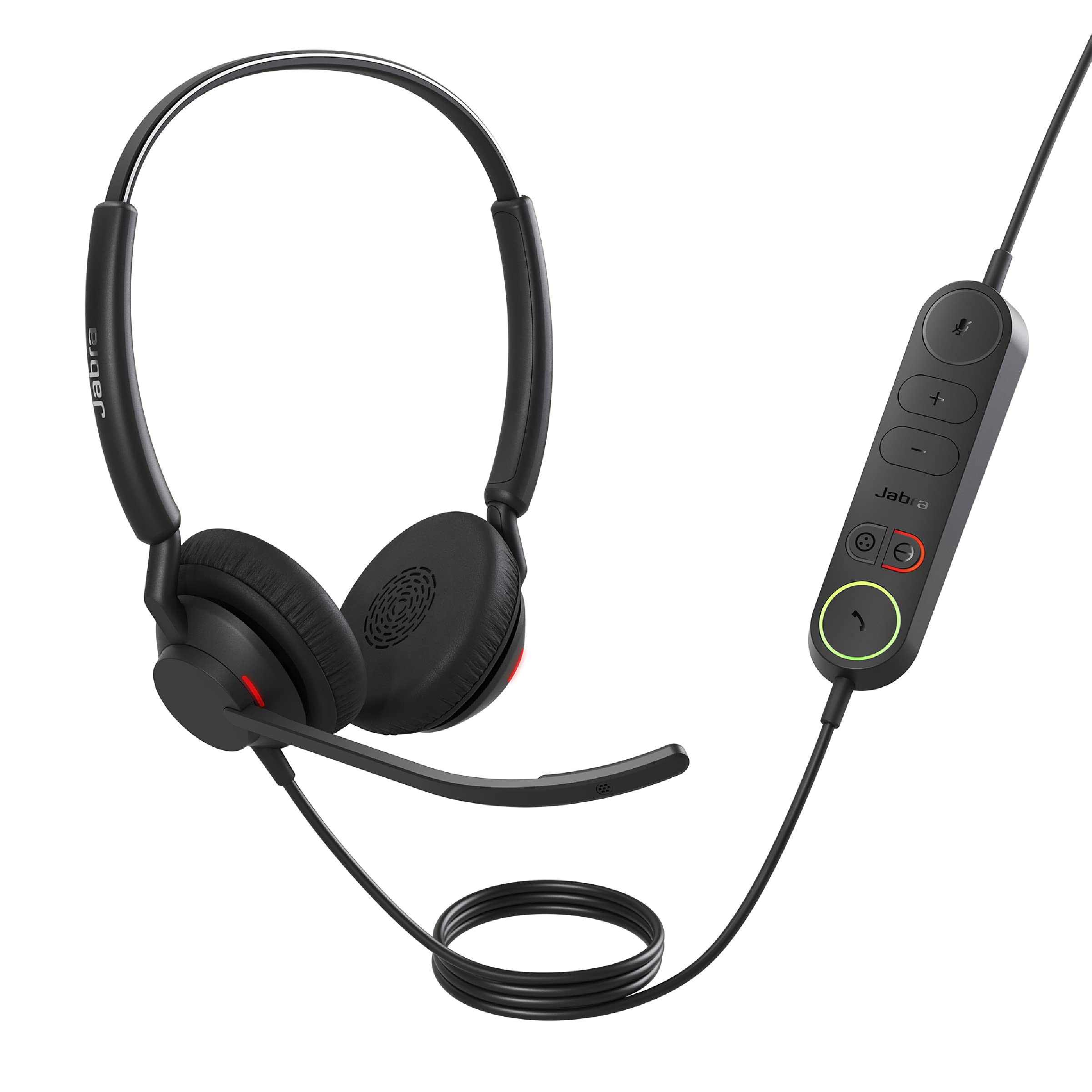 Jabra Engage 40 Wired Stereo Headset with Noise-Cancelling Mic & USB-C - Compatible with Zoom, Teams, Unify - Perfect for Office Calls, Remote Work & Video Conferencing (Black)