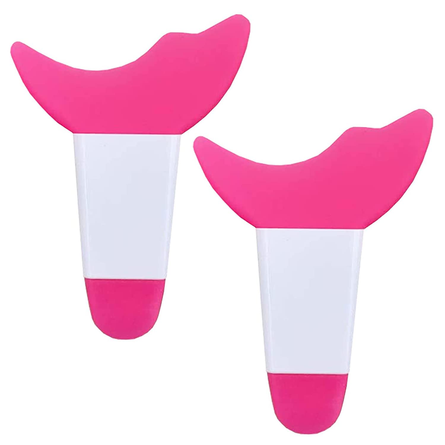 2PCS Reusable Silicone Mascara Eyelash Shield & Eyeshadow Guard Tool - Quick Eye Makeup Applicator for Perfect Lashes & Smokey Eyes (Red) | Ideal for Professional Makeup Artists & DIY Beauty Enthusiasts