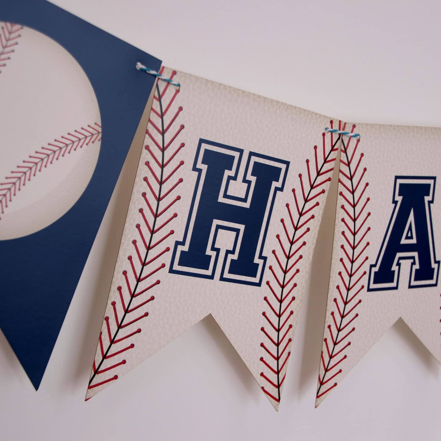 Baseball Birthday Banner - Baseball Party Decorations & Garland for Sports Themed Birthday Party Decor | Perfect for Baseball Fan Celebrations, Team Parties & Game Day Decorations