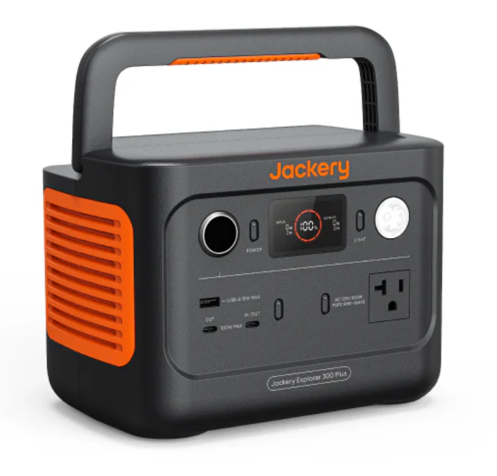 Jackery Explorer 300 Plus 300W Portable Power Station - Solar Generator for Camping, RV, Emergency Backup & Outdoor Adventures