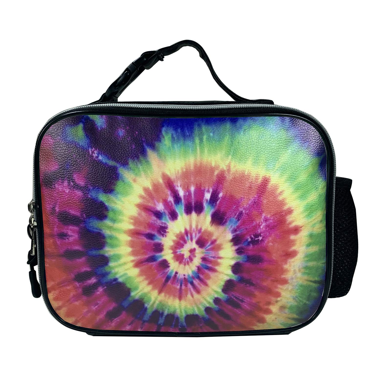 Insulated Lunch Bag with Padded Liner - Durable Thermal Lunch Box for Men, Women & Kids - Keeps Food Warm or Cold for Hours - Perfect for School, Work, Picnics & Outdoor Activities - Colorful Tie Dye Design