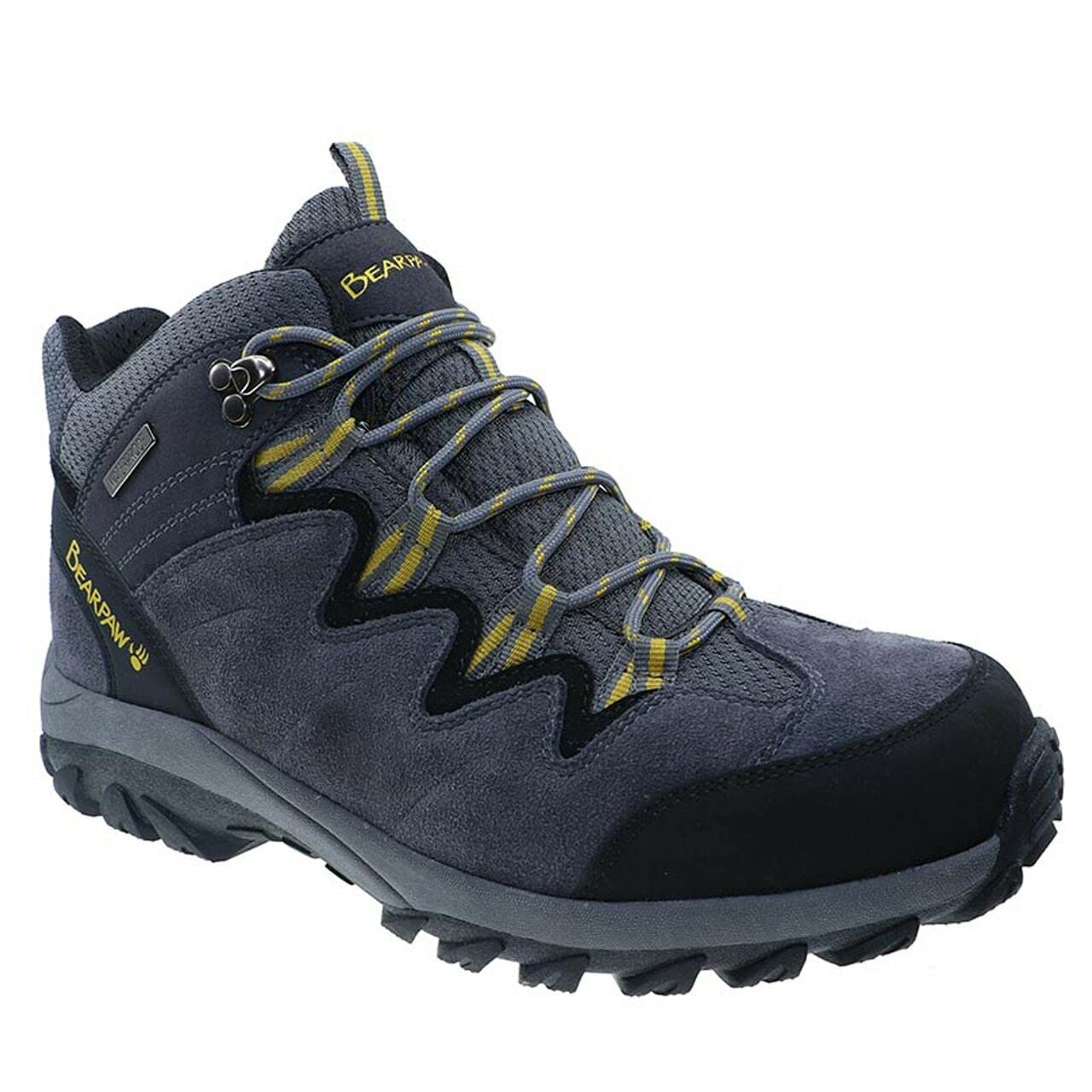 BEARPAW Men's Lars Hiking Boots - Waterproof Winter Booties for Men with Comfortable Cushioning | Perfect for Outdoor Adventures, Camping & Cold Weather Hiking