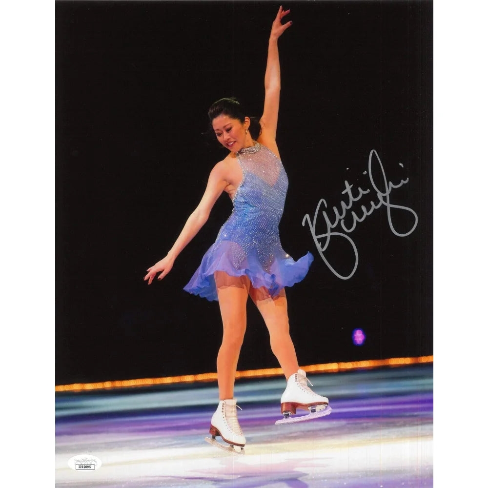 Kristi Yamaguchi Autographed Figure Skating Photo - 11x14 Inches with JSA COA - Olympic Gold Medalist Memorabilia - Perfect for Collectors, Fans, and Sports Enthusiasts