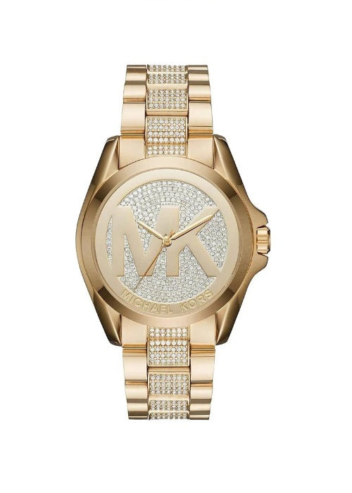 Michael Kors Bradshaw MK6487 Women's Luxury Watch with Gold-Tone Stainless Steel & Crystal Accents - Perfect for Office, Parties & Special Occasions