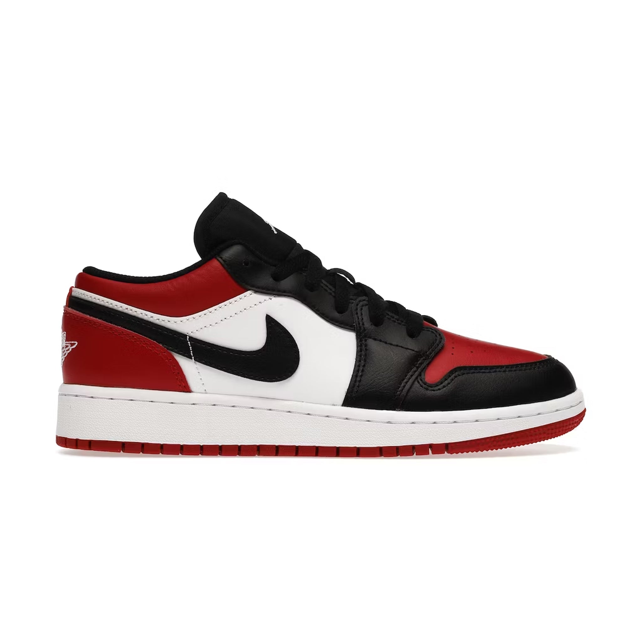 Air Jordan 1 Low Bred Toe GS - Boys' Basketball Shoes for Casual Wear & Street Style