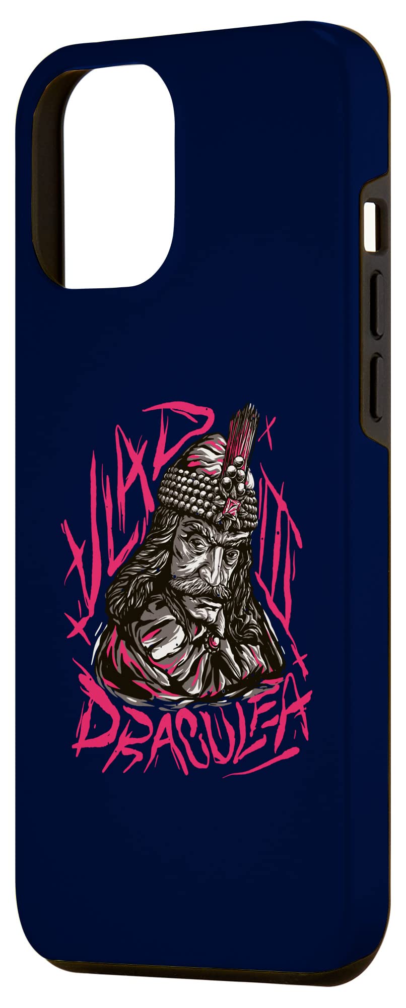 iPhone 12 Pro Max Case - Gothic Dracula Vlad Tepes Design (1431 Transylvania Vampire Theme) | Perfect for Halloween, Cosplay & Vampire Fans