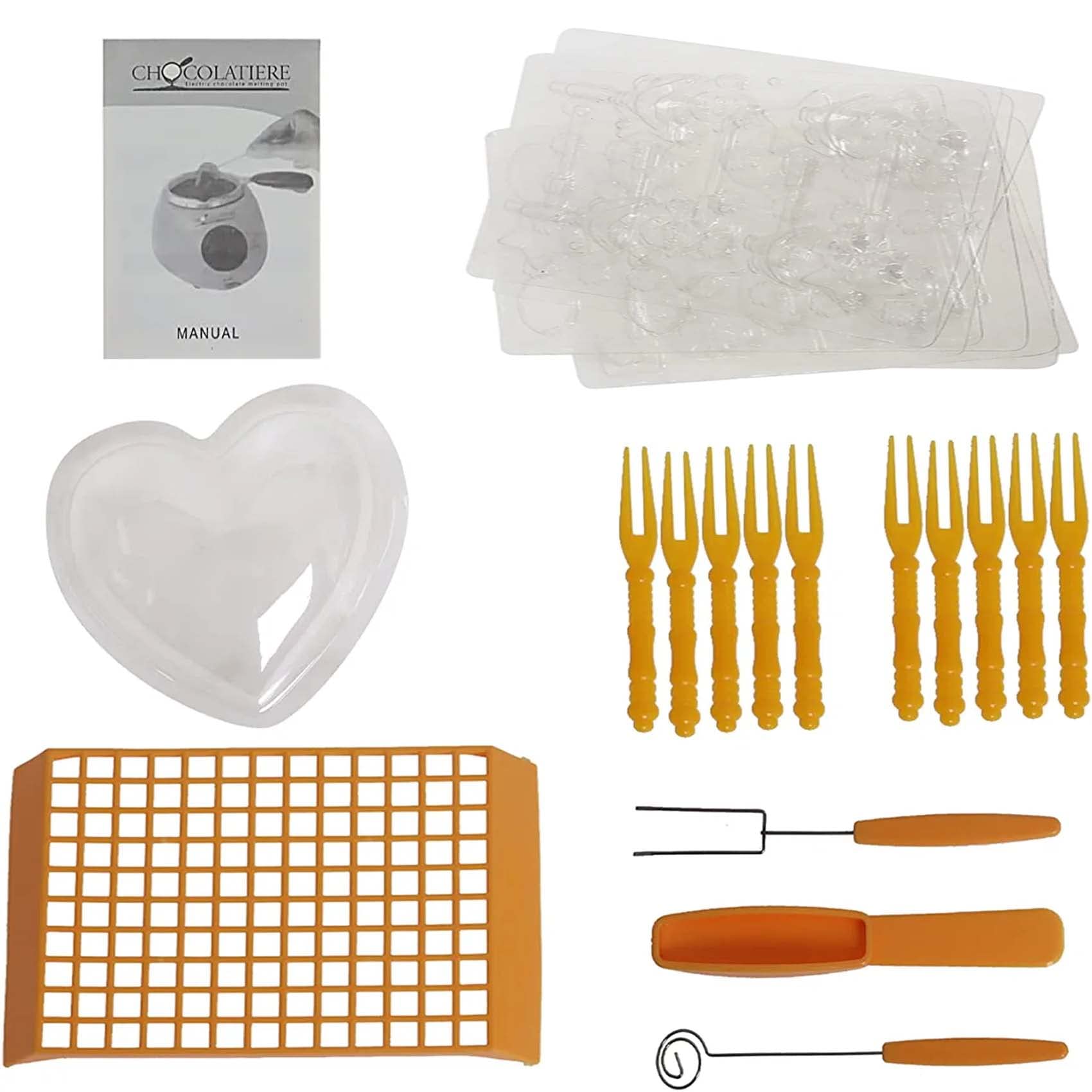 Electric Chocolate Melting Pot Kit - Candy & Chocolate Maker for Baking, DIY Gourmet Tools - Perfect for Home Baking, Candy Making, and Handmade Chocolate Gifts (Yellow)