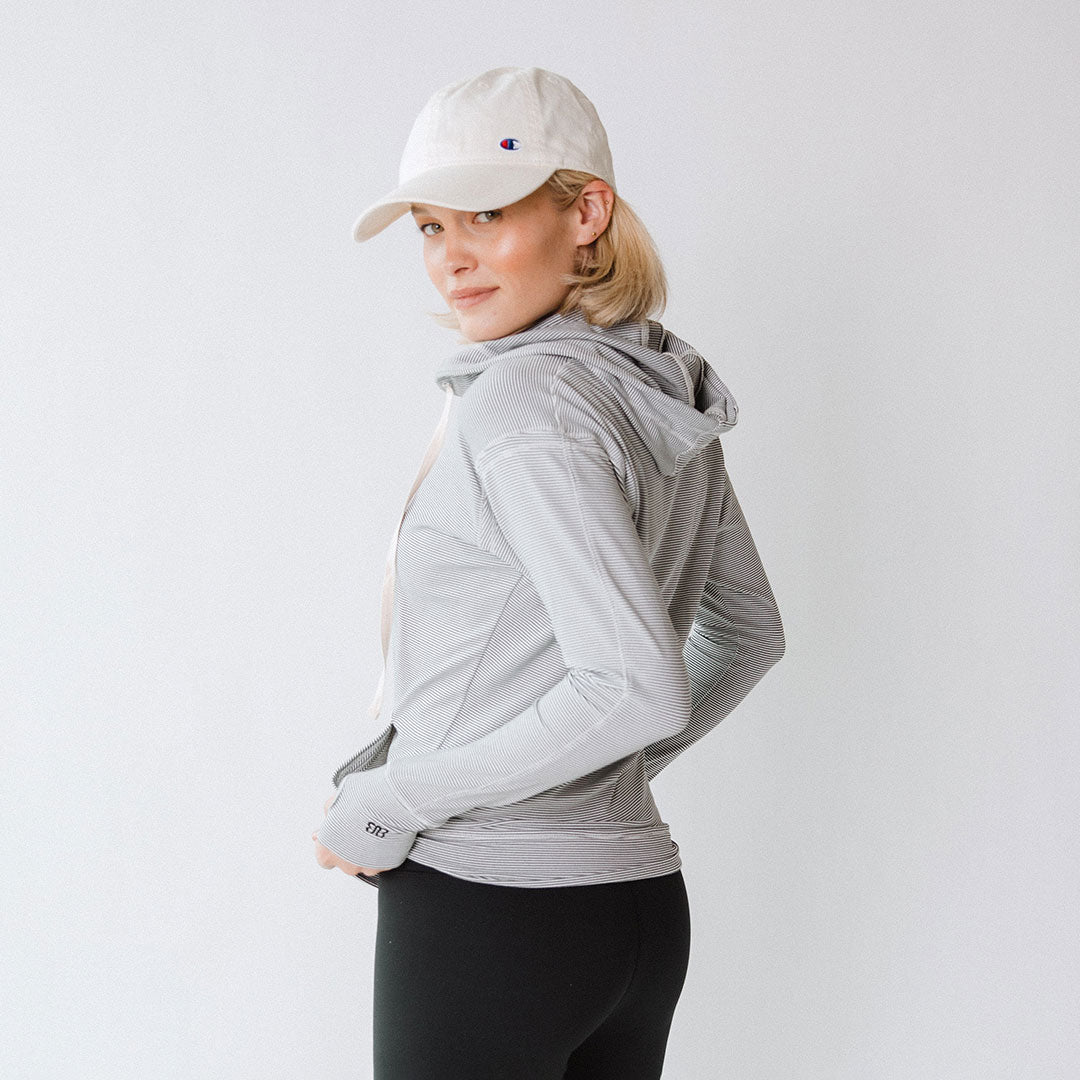 Albion Women's Lightweight Zip Up Hoodie - Soft Fleece Lined Pullover for Casual Wear, Gym & Outdoor Activities
