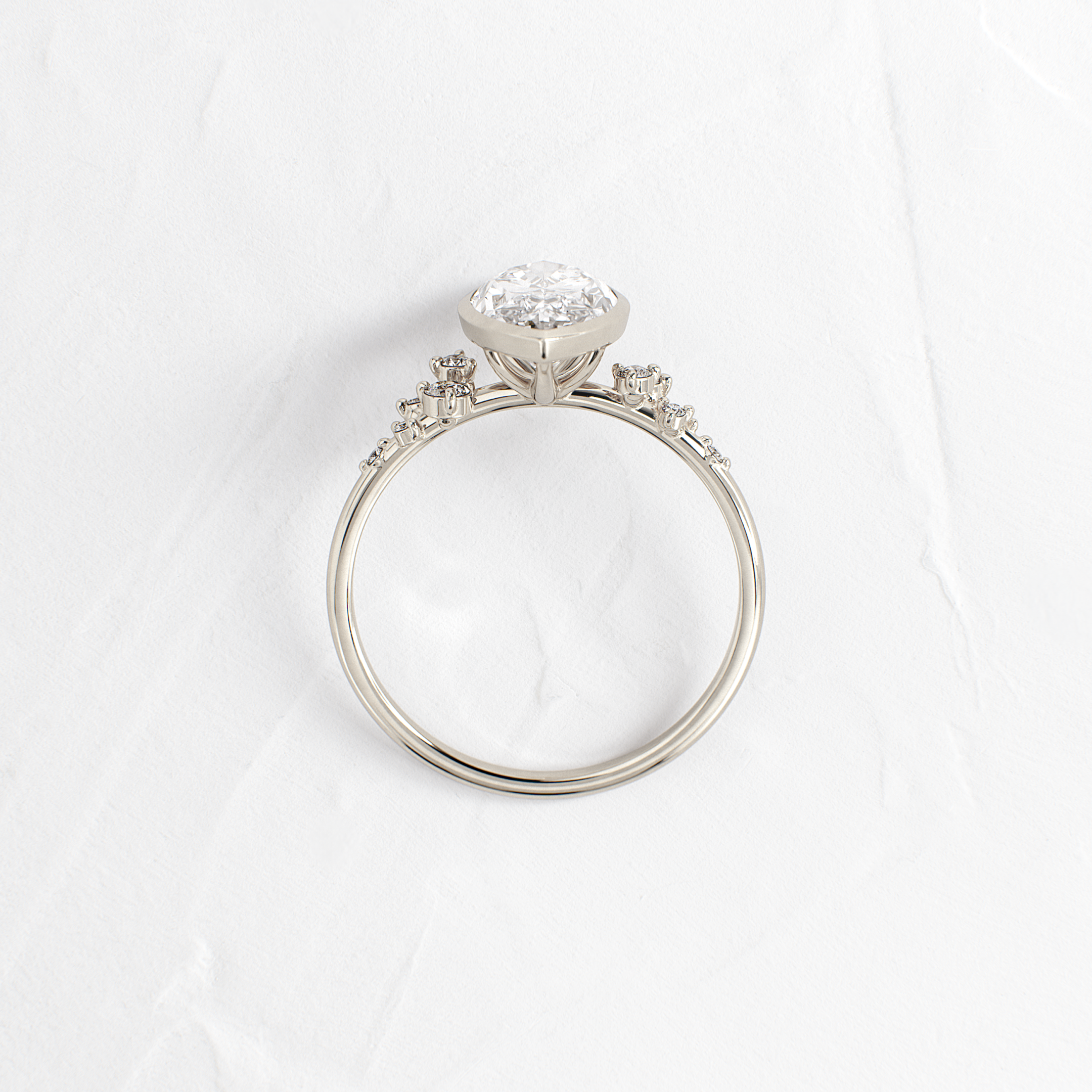 Bezel Snowdrift Ring - Marquise Cut Diamond Jewelry for Women | Perfect for Weddings, Anniversaries & Special Occasions