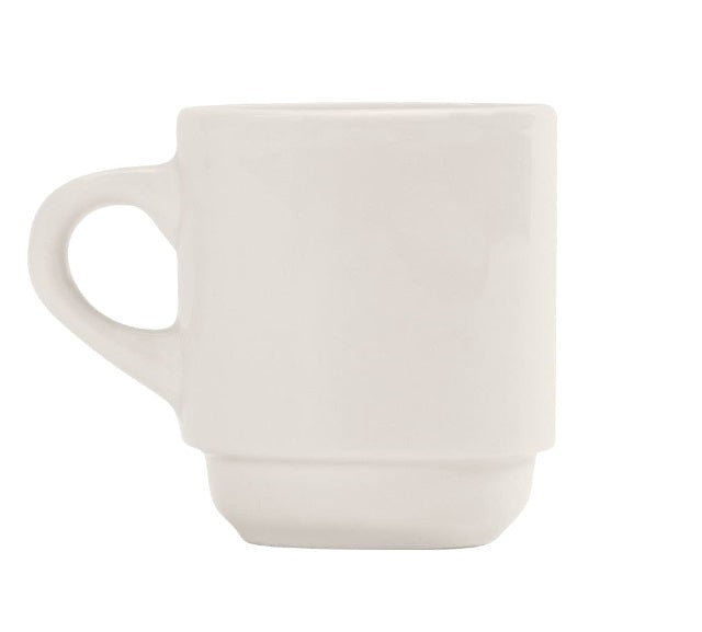 Libbey 3.5 Oz Tall Porcelain Coffee Cups - Set of 36 White Espresso Cups for Home, Cafe & Restaurant Use - Durable Ceramic Tea Cups for Latte, Cappuccino & Hot Beverages