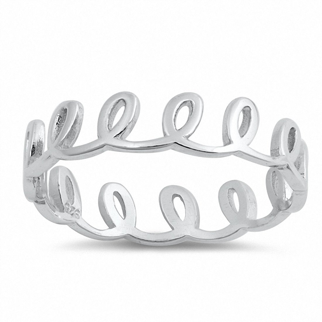 5mm Loop Band Ring - 925 Sterling Silver Dainty Stackable Ring for Women - Perfect for Everyday Wear, Stacking & Gift Giving