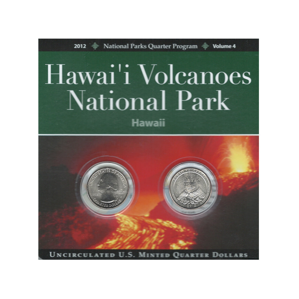 Hawaii Volcanoes National Park Quarter Collection - US Commemorative Coins for Collectors & Travel Enthusiasts | Perfect for Coin Collecting, Gift Giving & Souvenirs