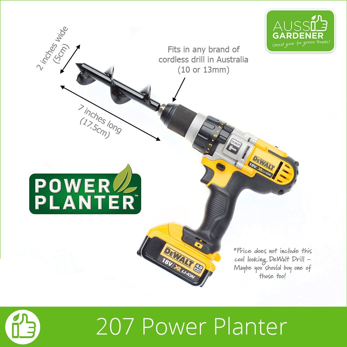 Premium Power Planter Kit - Complete Gardening Set with Tools & Accessories for Planting, Pruning & Watering | Ideal for Home Gardeners, Landscaping & Outdoor Planting Projects