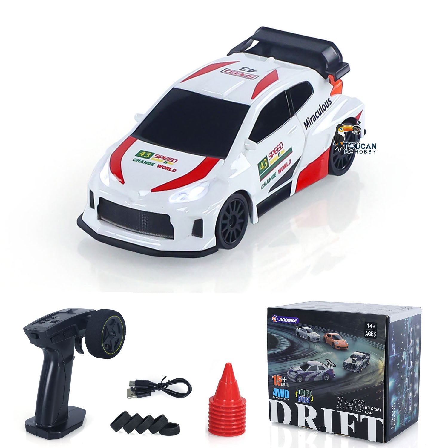 1/43 High Speed RC Racing Car - 4WD POLO Radio Controlled Drift Vehicle with 2.4G Remote | Ready-to-Run Mini Model Toy for Kids | Perfect for Indoor Racing, Backyard Drifting & Birthday Gifts