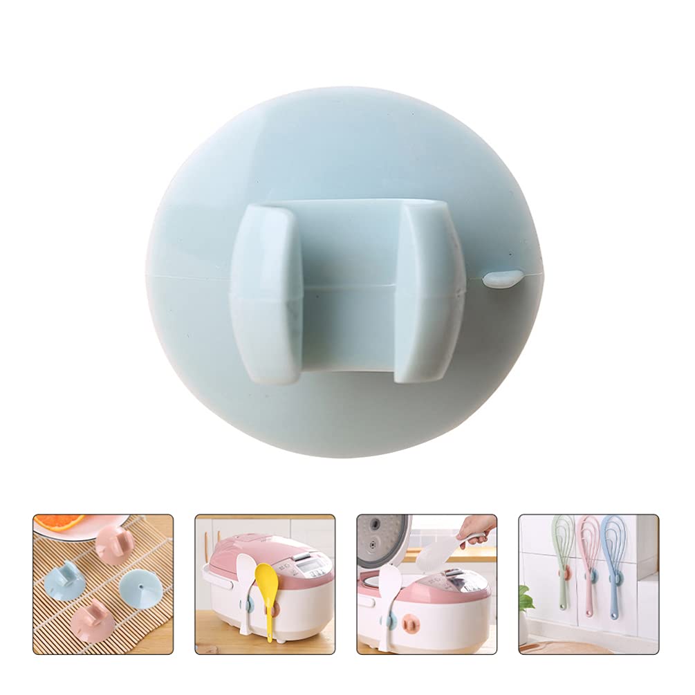 Luxshiny 4-Piece Spoon Display Stand Storage Rack - Wall-Mounted Suction Spoon Holder, Rice Spoon Rest & Paddle Organizer for Kitchen - Perfect for Organizing Utensils by Stove or Sink