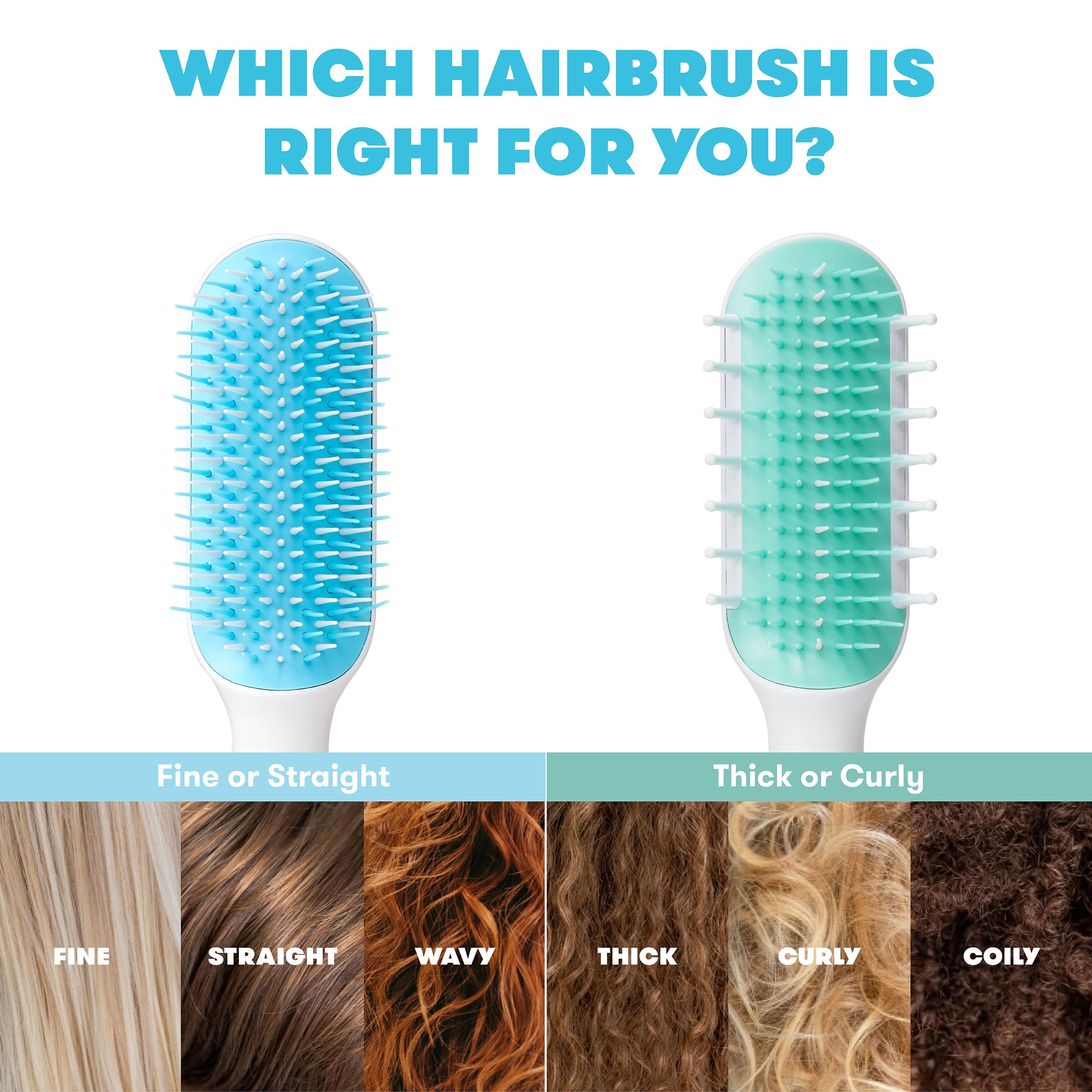 Frida Baby Toddler Hair Brush - Strong Bristle Brush for Thick & Curly Hair | Wet or Dry Use | Detangling Hairbrush with Storage Case | Perfect for Daily Grooming & Travel