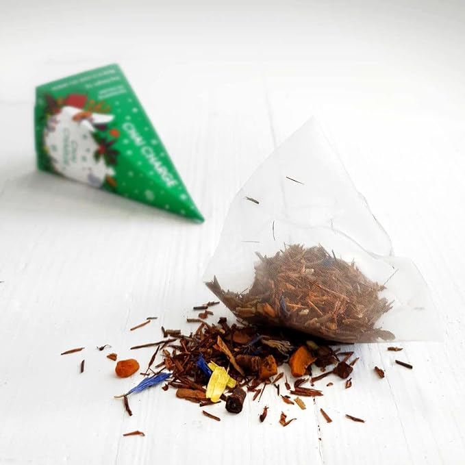 2024 Christmas English Tea Shop Holiday White Pyramid Prism Collection - Perfect for Holiday Decorations, Gift Giving & Festive Tea Parties