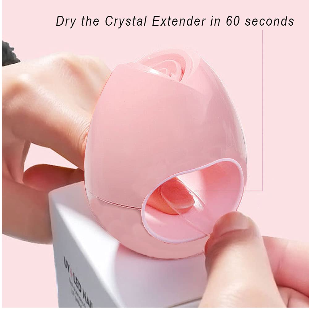 Mini UV LED Nail Lamp - 16W Portable USB Nail Dryer for Gel Polish, Quick-Drying Nail Curing Light for Single Finger - Perfect for Home Manicures & Professional Nail Salons