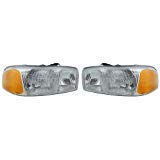 2005 Tiffin Allegro RV Motorhome Replacement Headlights (28, 30, 32ft Models) - Left & Right Pair with Bulbs - Perfect for Night Driving & Road Safety