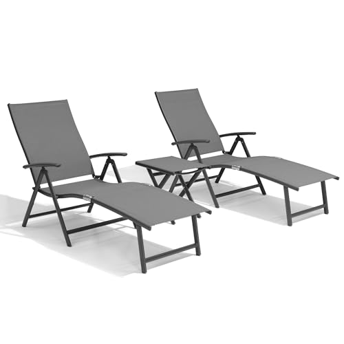 Gray 2pcs+1 Table