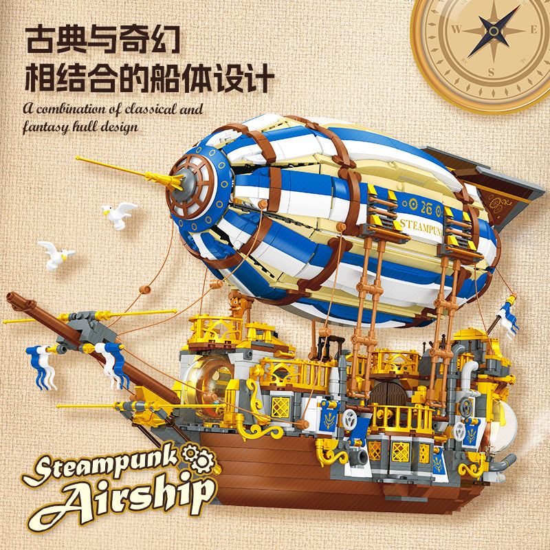 JIESTAR JJ9126 Steampunk Airship Building Blocks Set - 3272 Pieces for Adults & Teens, DIY Model Kit for Collectors & Enthusiasts | Perfect for Home Decoration, Gift Giving & Creative Play