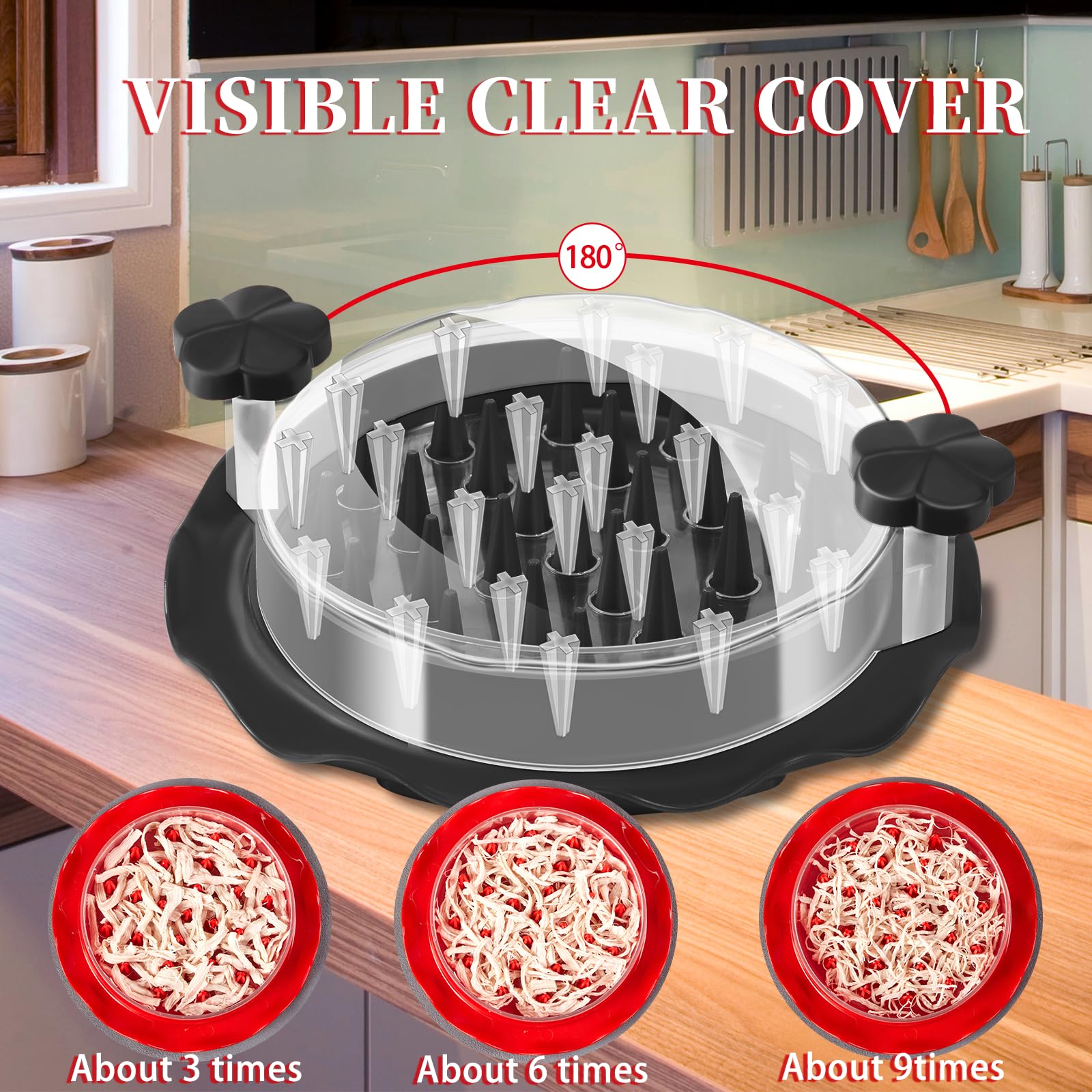 Chicken Shredder Tool - Ergonomic Handle, Dishwasher Safe for Kitchen & Meal Prep