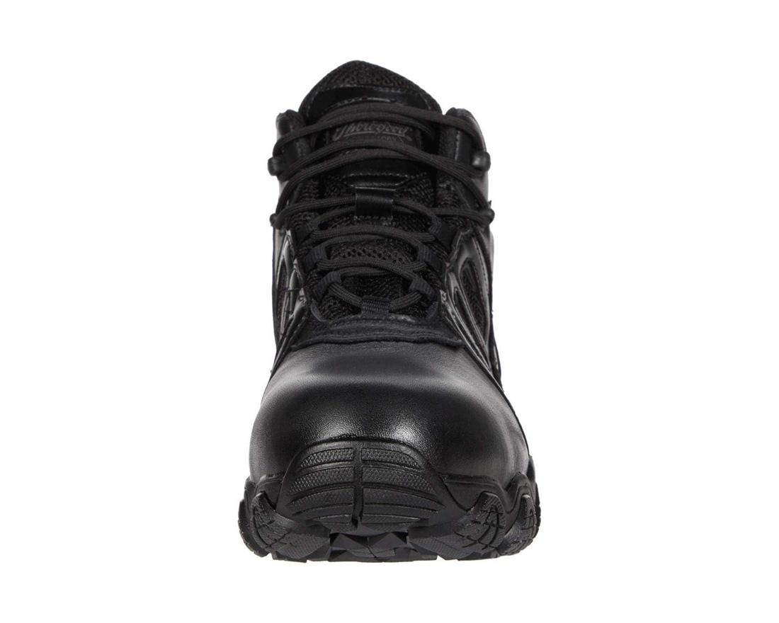 Crosstrex Polishable Toe Zip BBP Waterproof Work Boots for Men - Black Steel Toe Safety Shoes for Construction, Hiking & Outdoor Work