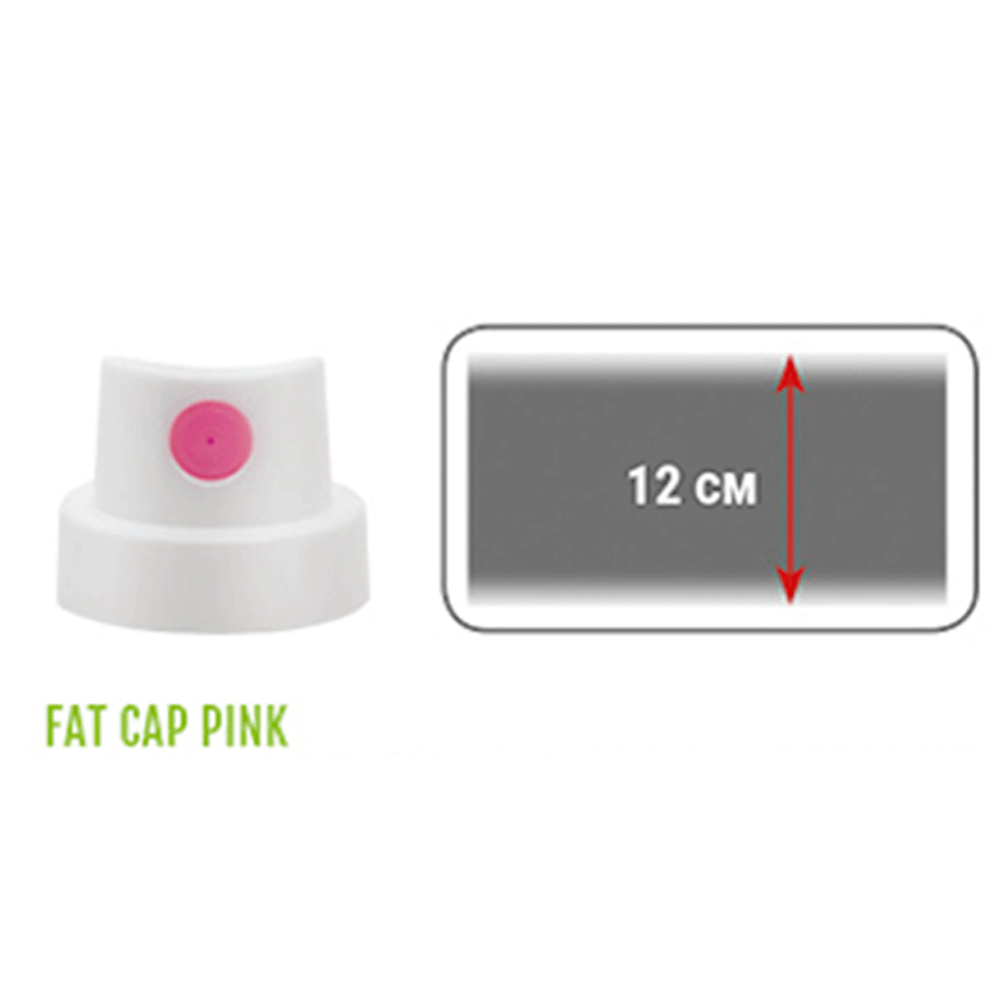 Montana Fat Cap White Pink Dot - Premium Spray Paint for Graffiti, Street Art & DIY Projects - Ideal for Artists, Murals & Creative Designs