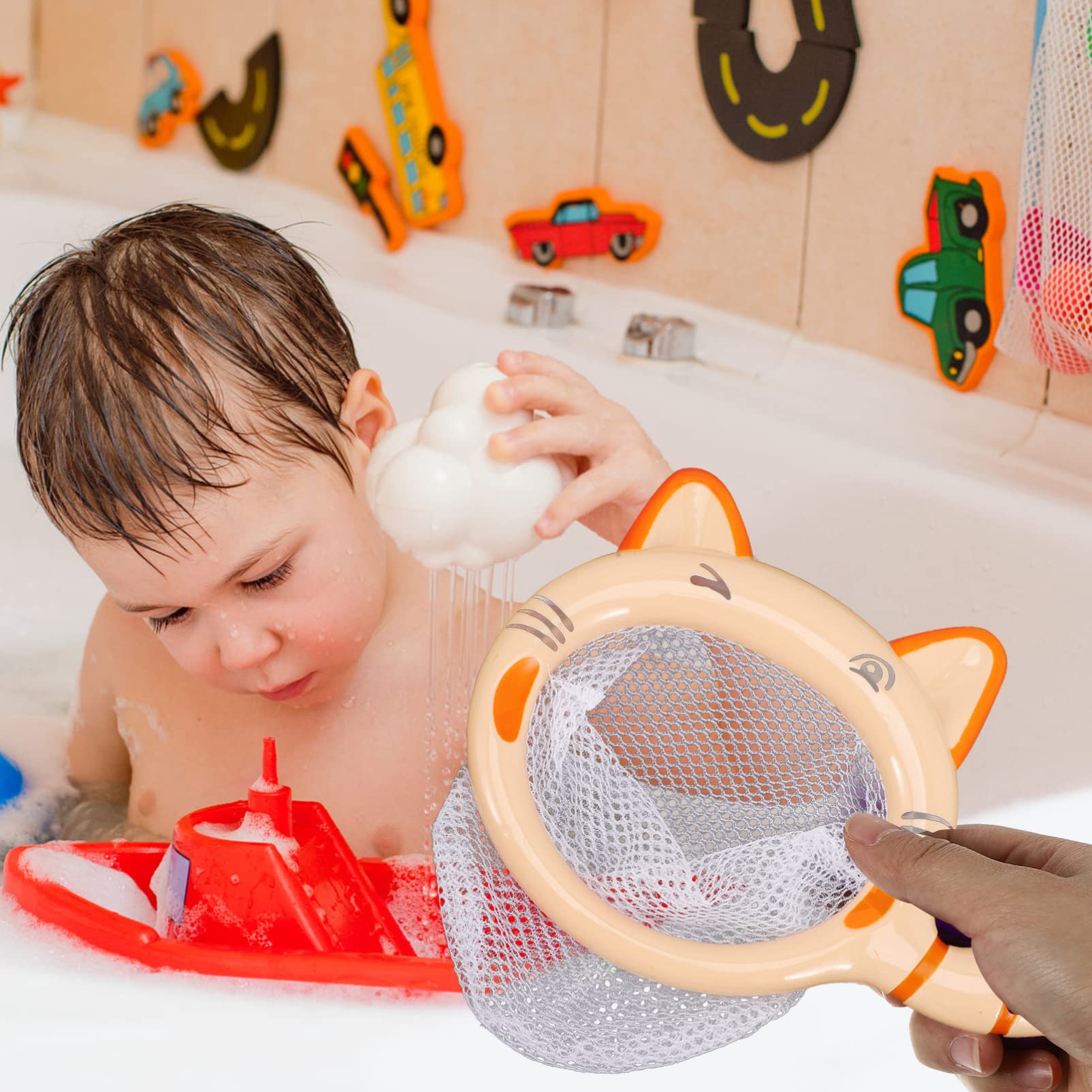 4-Piece Water Play Toys for Kids - Fun Bathtub & Shower Bath Toys Set, Durable Plastic Floating Toys for Toddlers & Babies - Perfect for Bath Time, Pool, and Outdoor Water Play