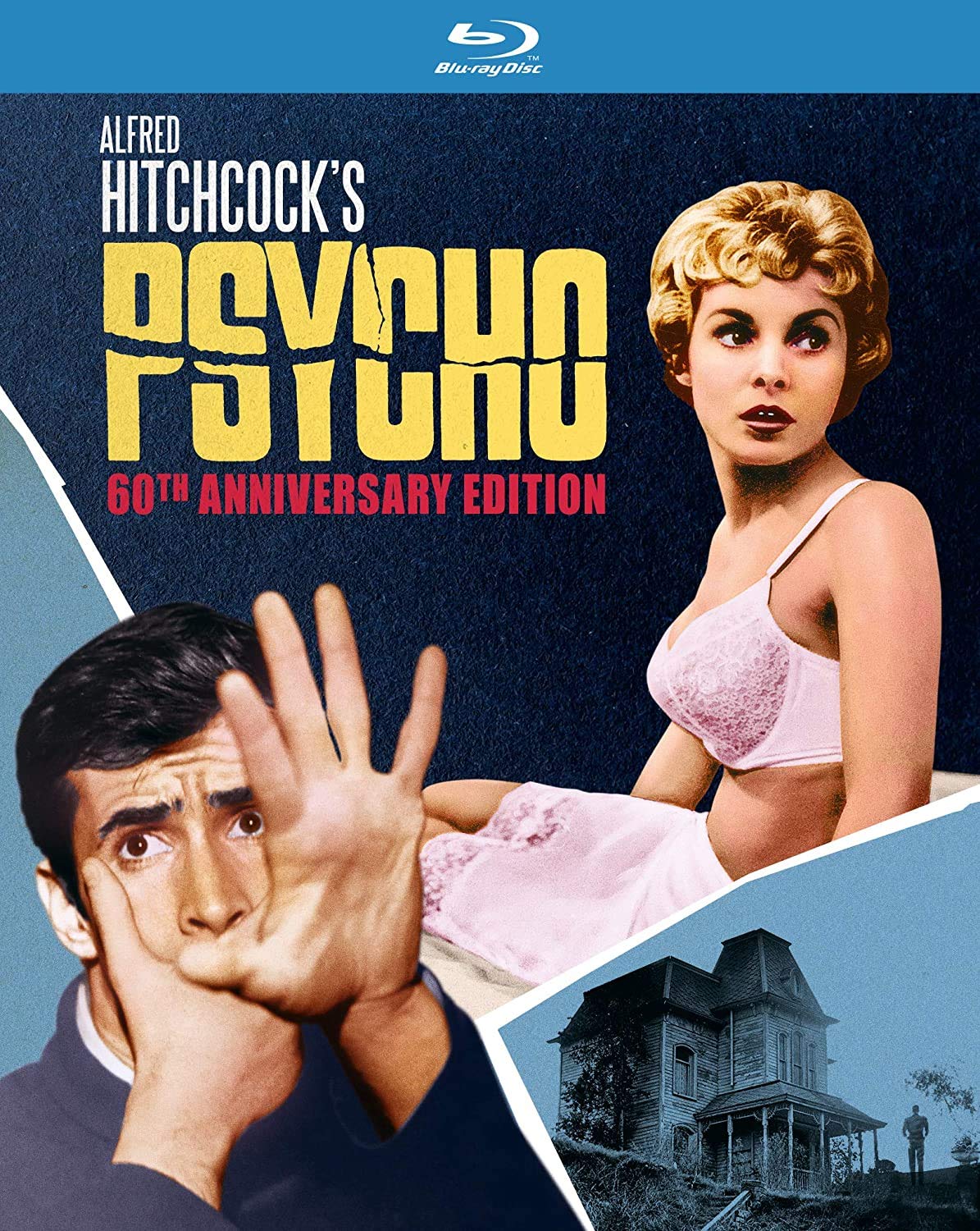 Psycho - 60th Anniversary Edition Blu-ray | Alfred Hitchcock Classic Horror Movie | Perfect for Halloween Movie Nights & Film Collector Gifts