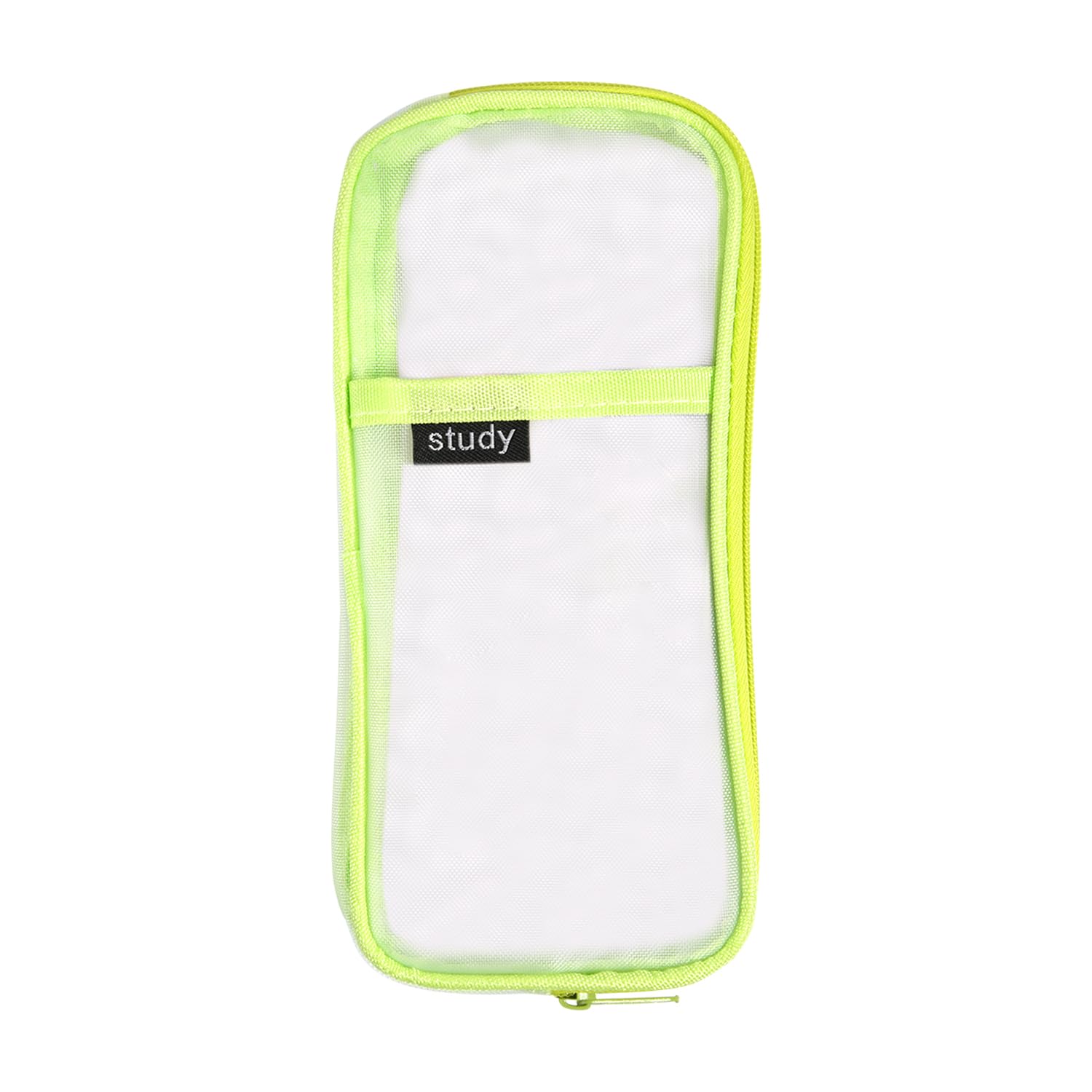 Mesh Pencil Case - Transparent Multifunctional Zipper Pouch for Pencils, Stationery & Travel Makeup | School, Office & Travel Organizer | Durable Clear Mesh Storage Bag (Green) - Perfect for Students, Professionals & On-the-Go Essentials