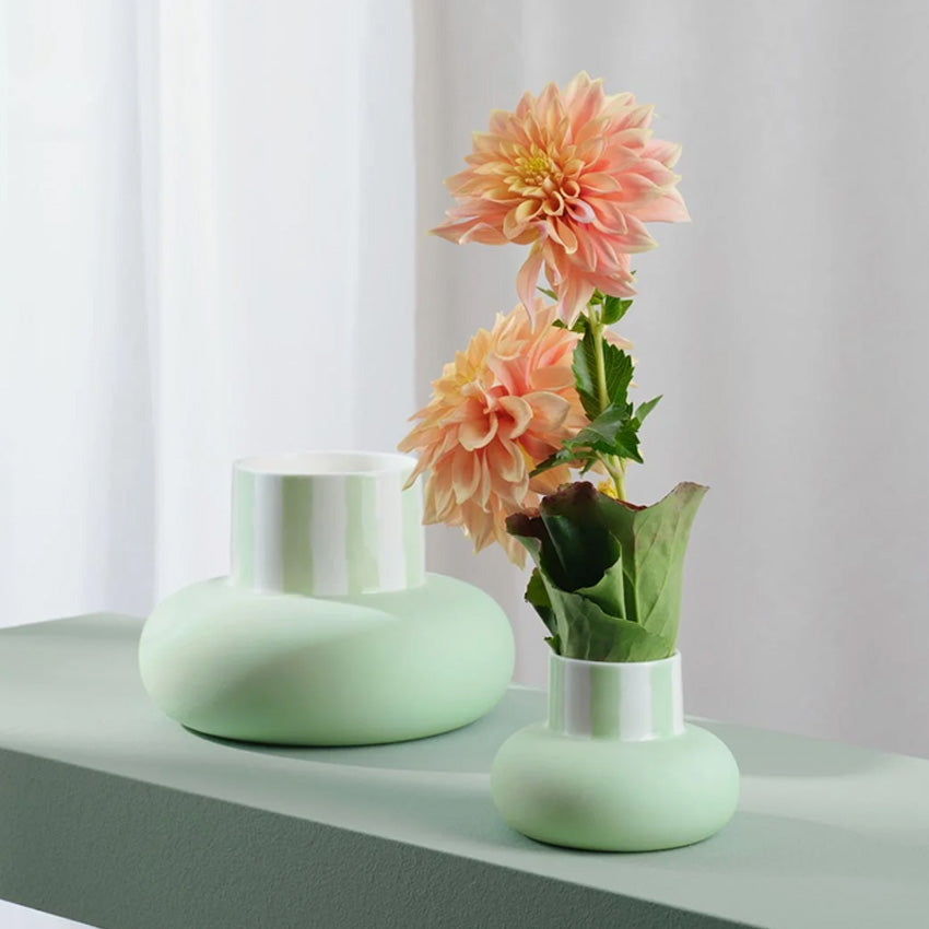 Asa Germany Belly Vase - Handcrafted Ceramic Flower Vase for Home Decor, Wedding Centerpieces & Boho Chic Interior Design