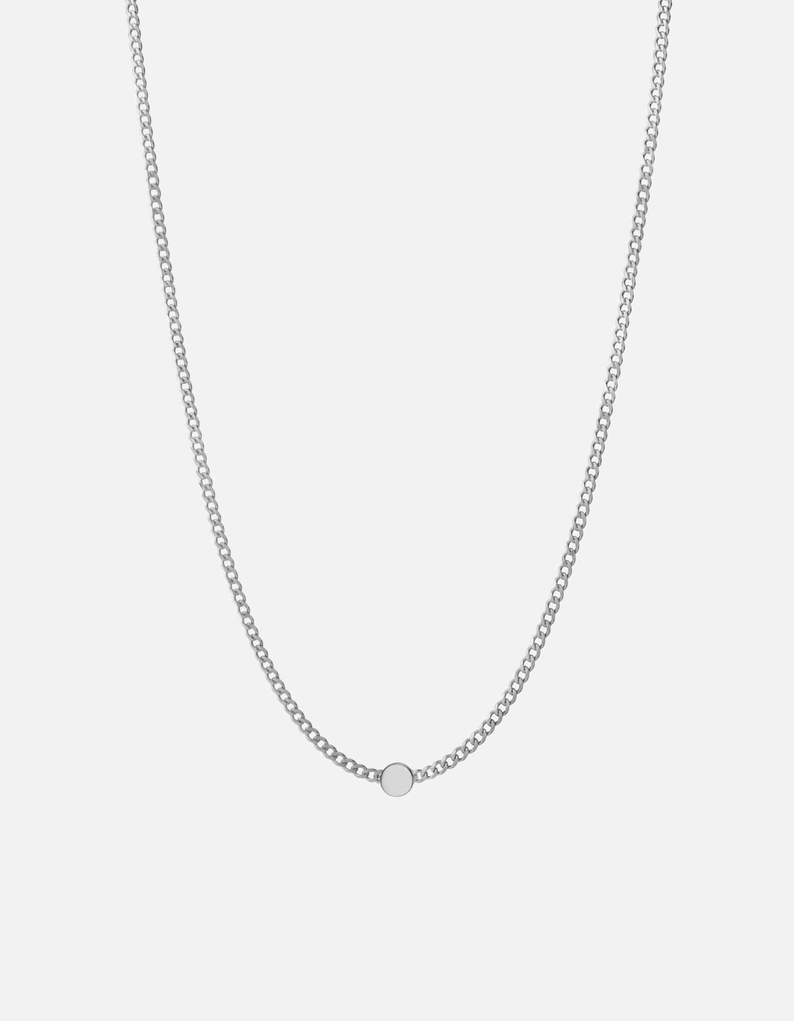 Opus Sapphire Sterling Silver & Black Chain Necklace for Women - Elegant Layering Jewelry for Everyday Wear, Date Night & Special Occasions