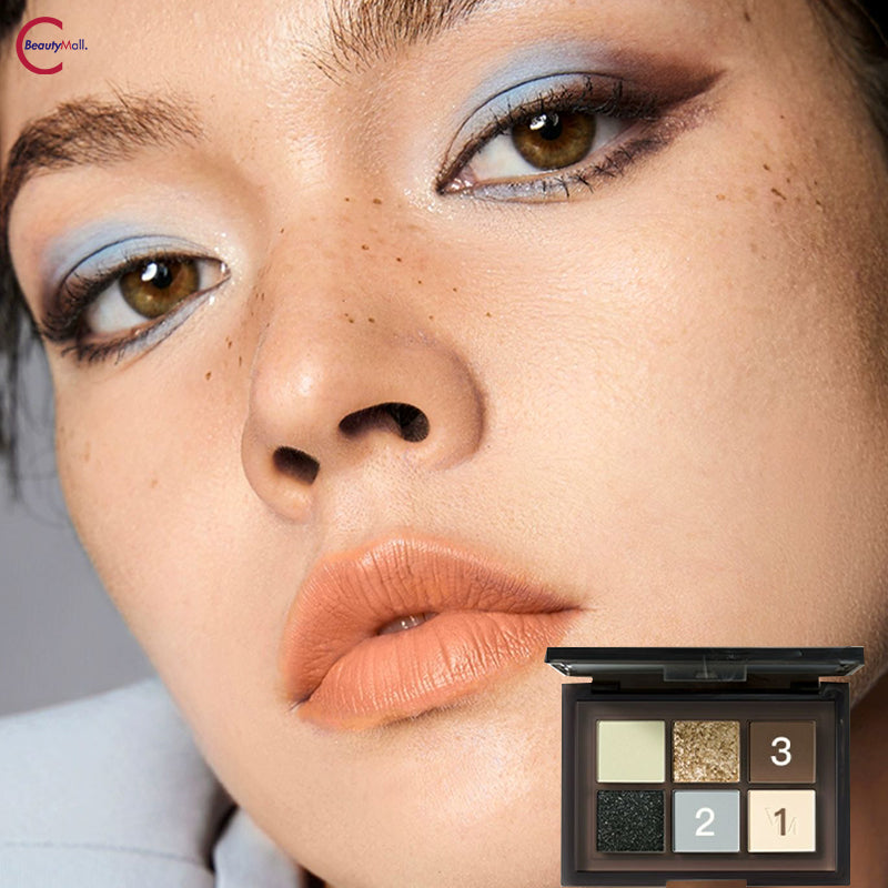 VENUS MARBLE 5+1 Comprehensive Eyeshadow Palette - Long Lasting Pigmented Makeup for Day & Night Looks - Perfect for Parties, Weddings & Everyday Wear