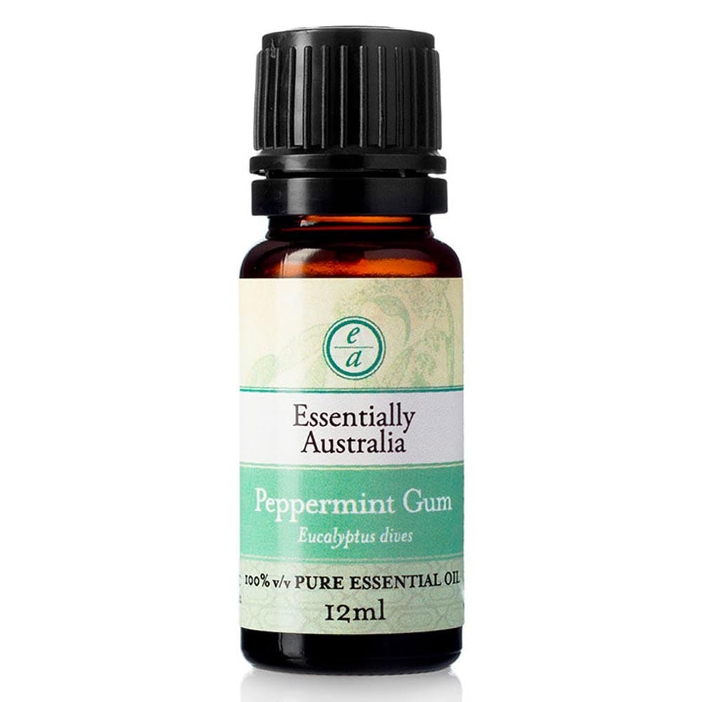 Essentially Australia 100% Pure Peppermint Gum Essential Oil - 12ml Bottle for Aromatherapy, Diffusers & DIY Skincare