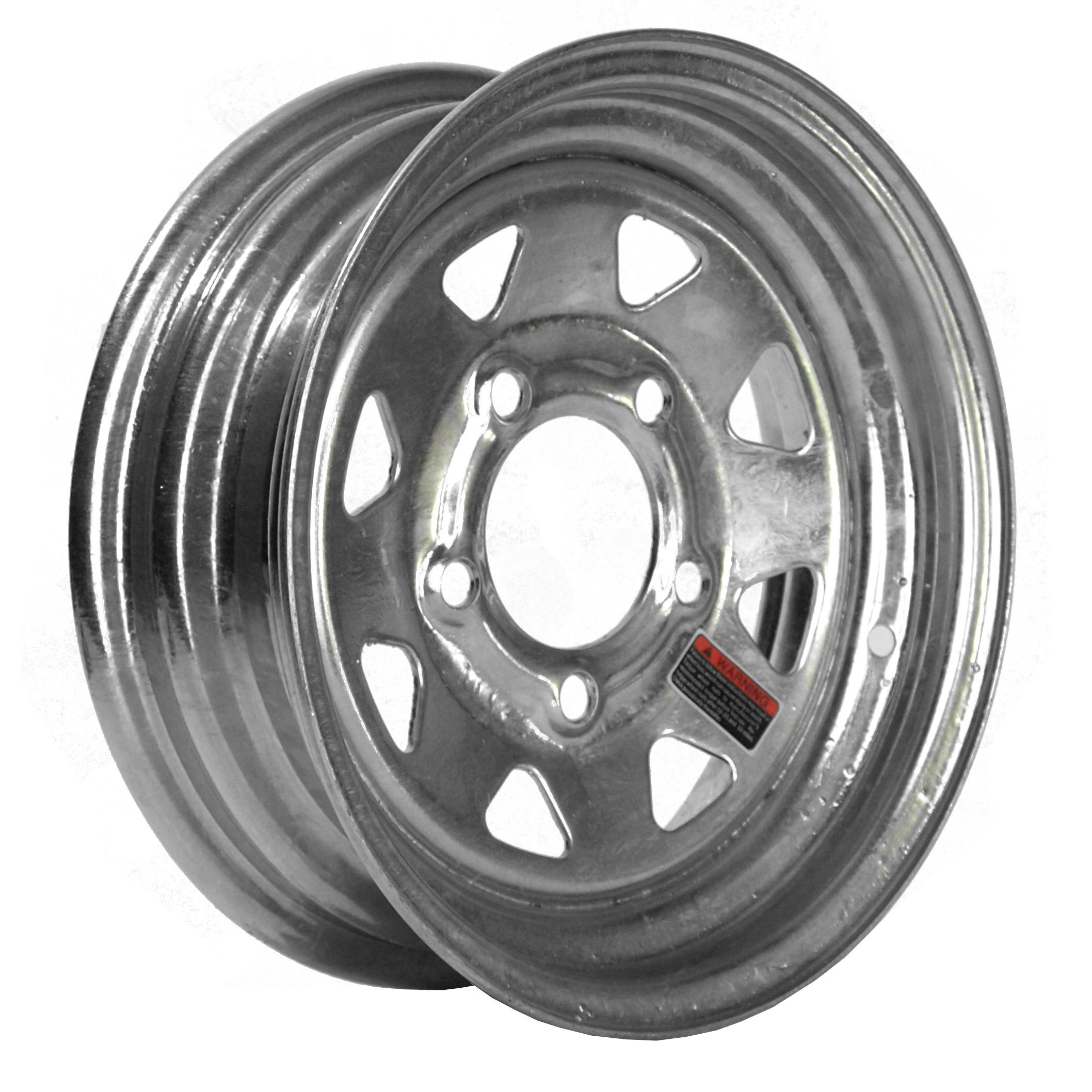 Martin Wheel 5-Hole Galvanized Steel Trailer Wheel 12x4