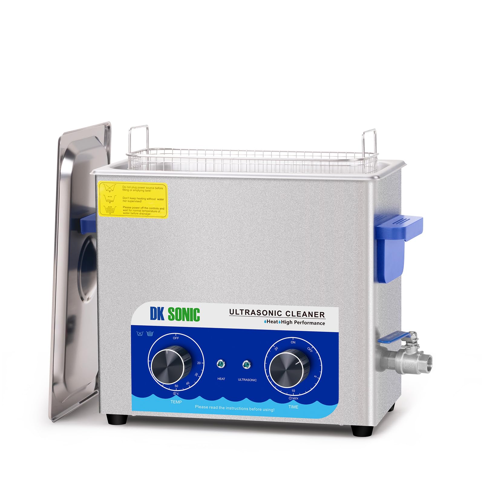 DK SONIC 6L Ultrasonic Carburetor Cleaner with Heater & Timer - Professional Ultrasonic Parts Cleaner for Jewelry, Eyeglasses, Watchbands, Coins, Gun & Carburetor Parts - Perfect for Home Workshop, Auto Repair & Jewelry Cleaning