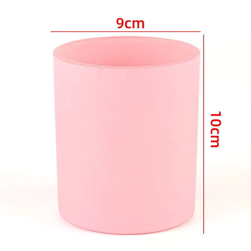 Elegant Pink Scented Candle in Glass Jar - Perfect for Home Decor, Romantic Dinners & Relaxation