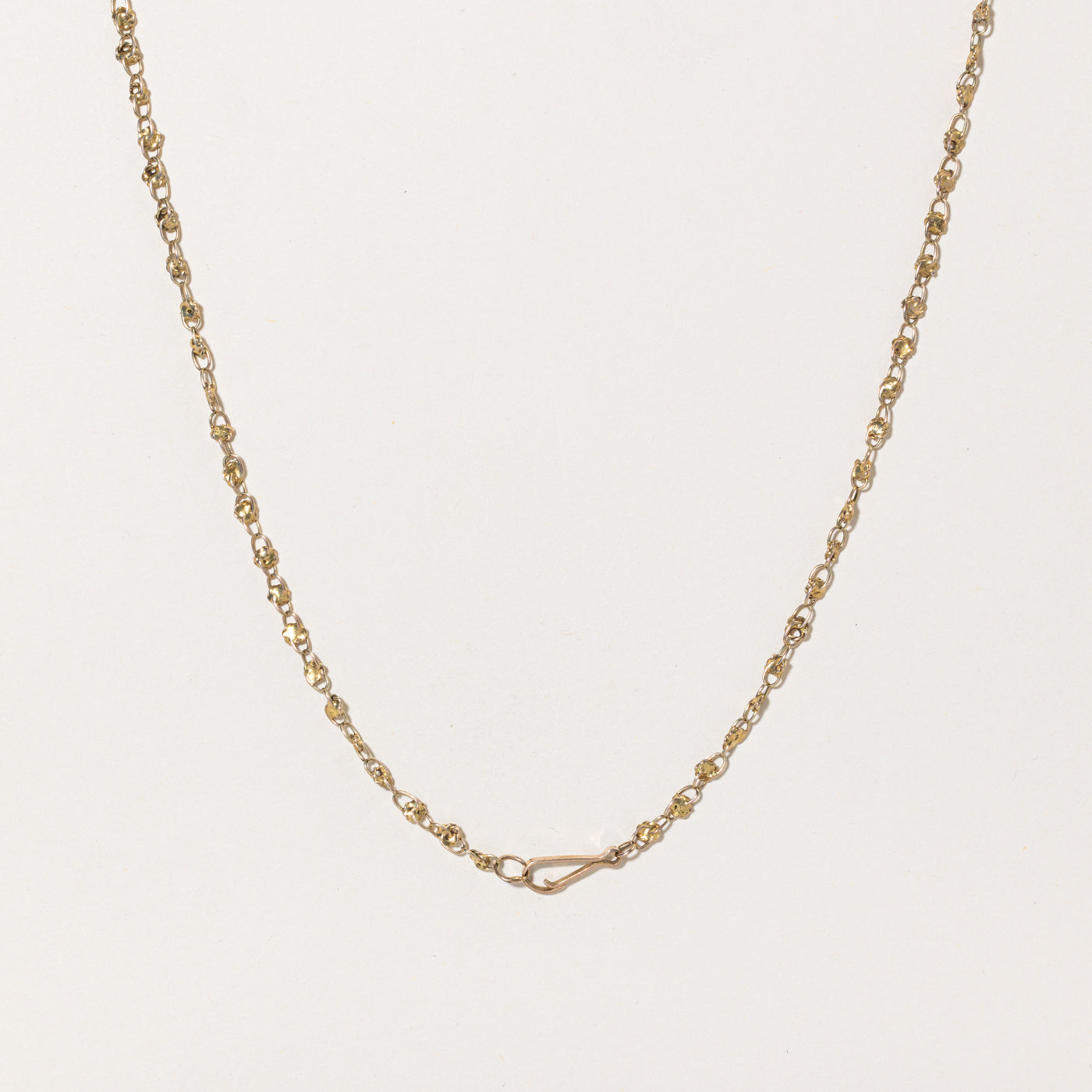 12K Yellow Gold Nugget Chain for Men - 23 Inch Solid Gold Cuban Link Necklace | Perfect for Gifts, Hip Hop Jewelry & Everyday Wear