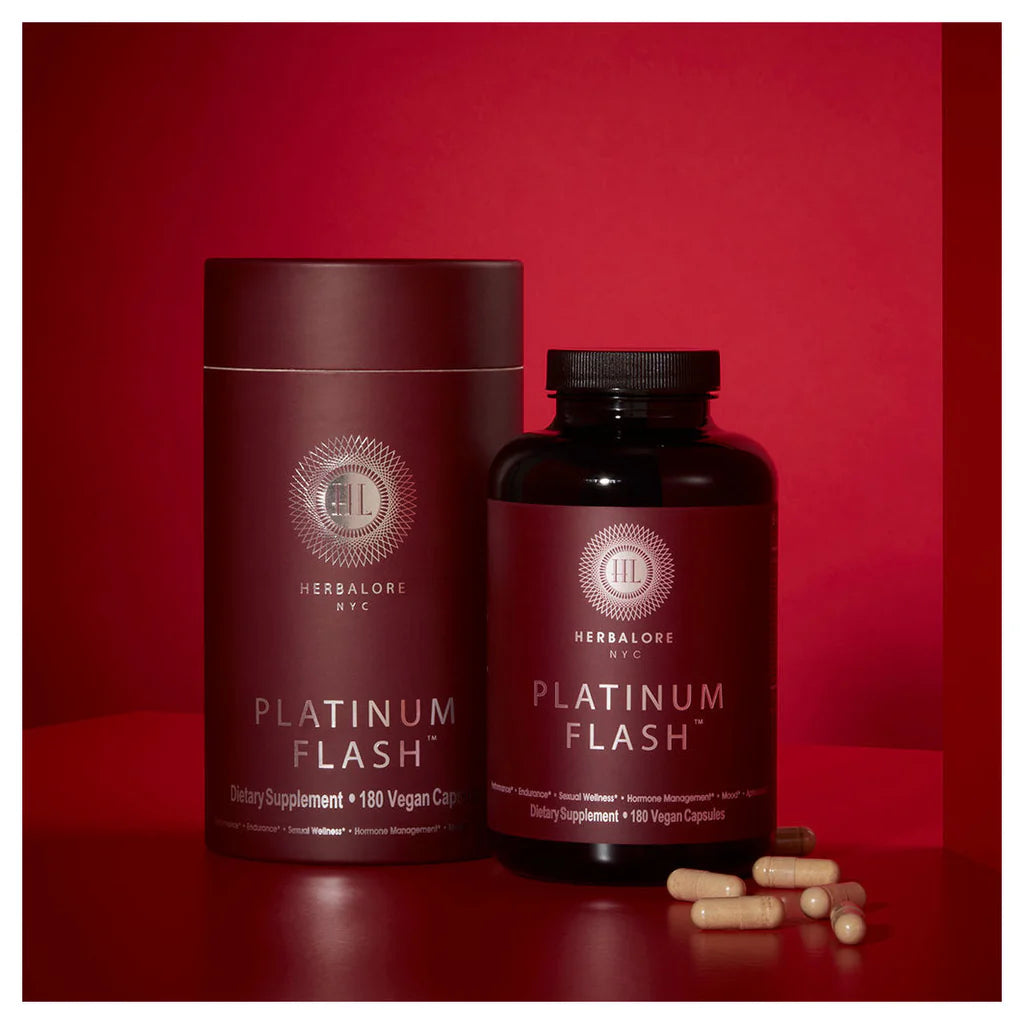 Herbalore NYC Platinum Flash Serum - Anti-Aging Face Cream with Natural Ingredients for Wrinkles & Fine Lines | Day & Night Moisturizer for Glowing Skin | Perfect for Daily Skincare Routine & Special Occasions