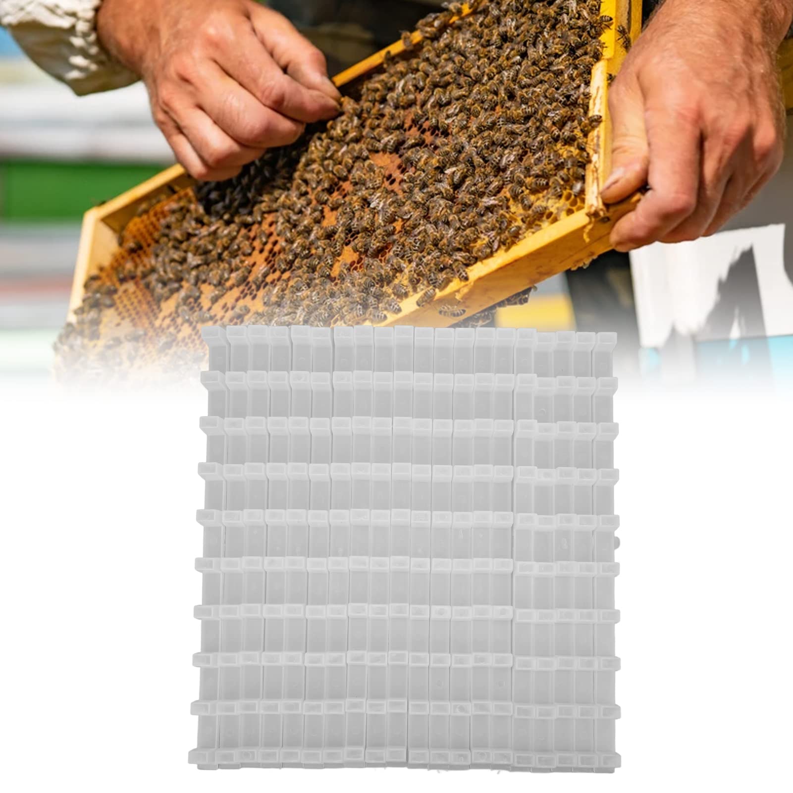 EVTSCAN Plastic Beehive Frame Spacers - 20 Pack Beekeeping Tools for Perfect Hive Frame Spacing | Ideal for Honey Production, Pollination & Backyard Beekeeping